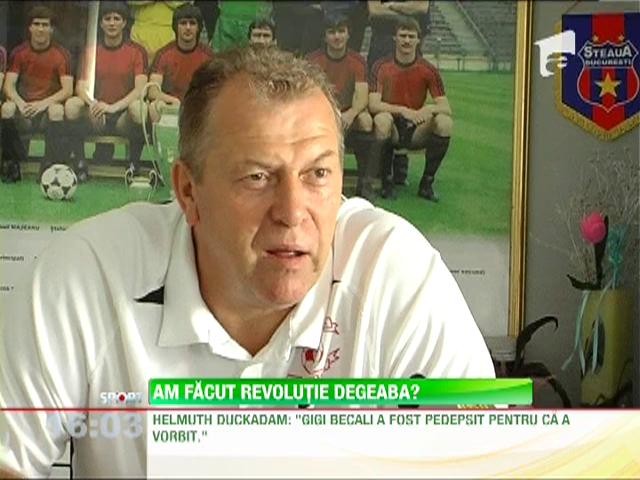 Helmuth Duckadam: "Gigi Becali a fost inchis pentru ca a vorbit"