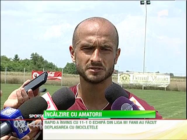 Rapid, incalzire cu amatorii