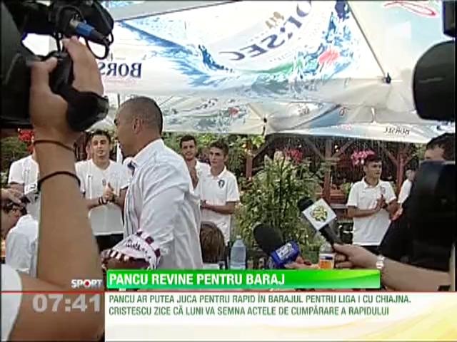 Pancu revine pentru baraj