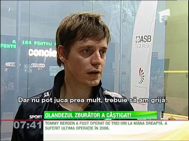 Olandezul Tommy Berden a castigat turneul de squash de la Bucuresti