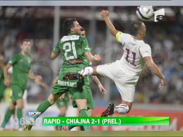 Rapid a castigat dramatic barajul cu Chiajna