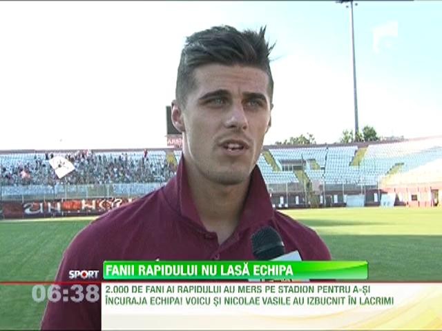 2.000 de fani au mers pe stadionul din Giulesti, pentru a-si incuraja favoritii!