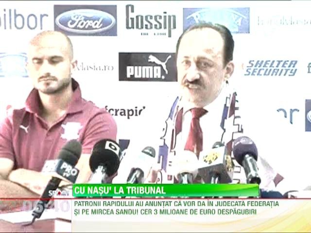 Patronii Rapidului vor da in judecata FRF-ul! Cer trei milioane de euro despagurbiri.