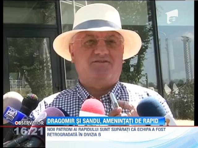 Mircea Sandu si Dumitru Dragomir, amenintati cu un nou dosar. Noii patroni ai Rapidului au anuntat ca vor da in judecata FRF si LPF