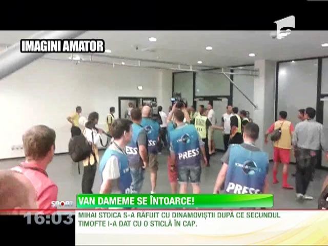 Meme Stoica si un oficial dinamovist, la un pas de bataie!