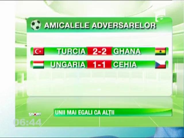 Toate adversarele Romaniei din grupa au remizat in meciuri amicale