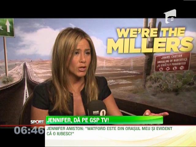 Jennifer Aniston a primit un tricou al formatiei Watford