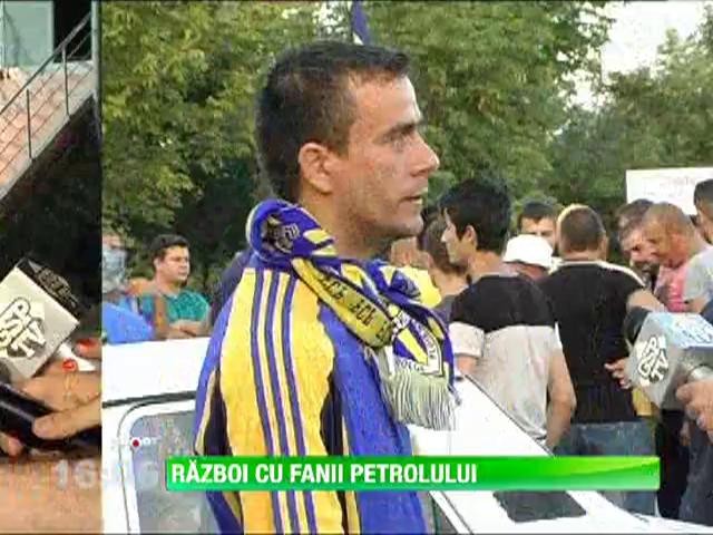 Ultrasii Petrolului au vazut meciul de la Giurgiu o singura repriza