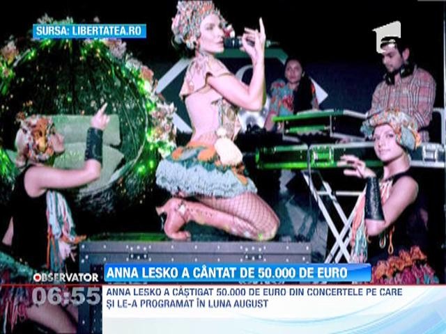 Anna Lesko o duce bine! A castigat zeci de mii de euro din concerte, intr-o singura luna