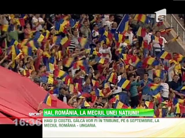 Hagi si Galca vor sta in tribune la meciul Romania - Ungaria