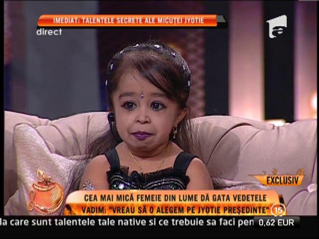 Vadim a scris un pamflet inspirat de Jyoti Amge, "papusa de ciocolata"