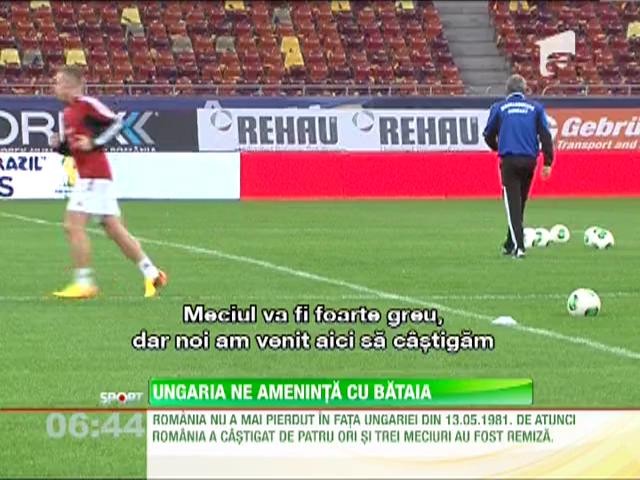 Ungurii au venit la Bucuresti hotarati sa invinga nationala lui Piturca