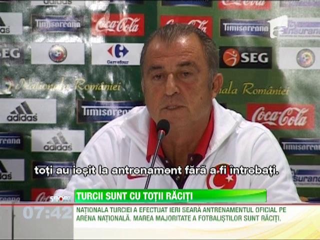 Fatih Terim are probleme are probleme de lot. Mai multi jucatori ai turcilor au racit si sunt incerti