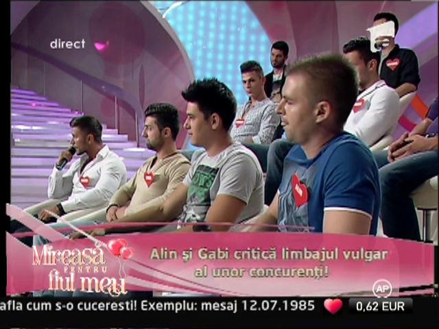 Alin si Gabi critica limbajul vulgar al unor concurenti!