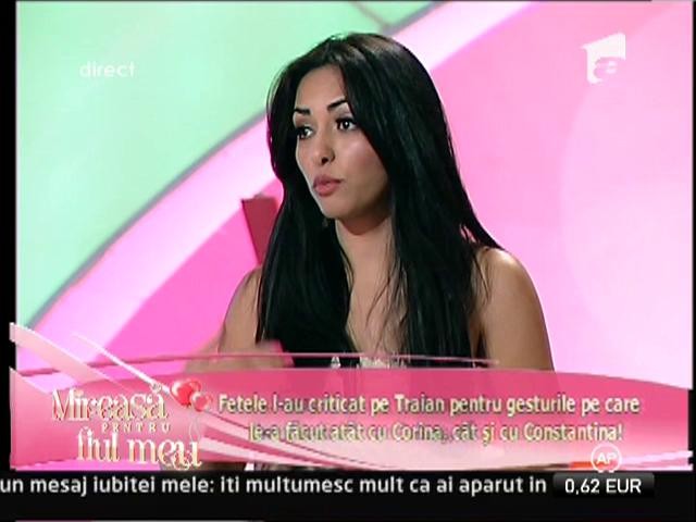 Constantina: "Traian este judecat pentru modul in care s-a comportat cu noi"