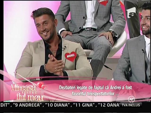 Dezbateri legate de faptul ca Andrei a fost favoritul telespectatorilor