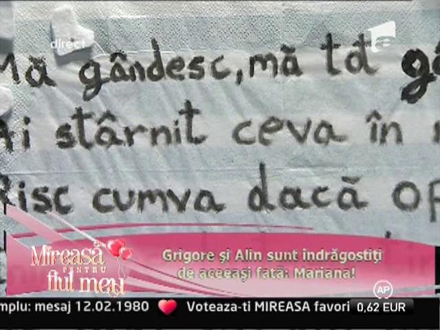 Grigore si Alin sunt indragostiti de aceeasi fata: Mariana!