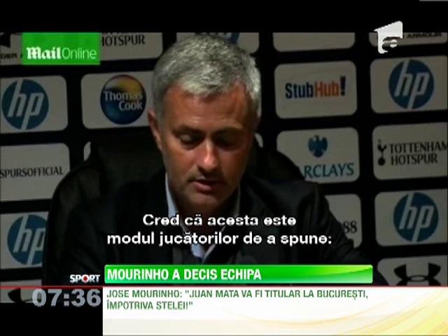 Jose Mourinho a anuntat echipa pentru meciul cu Steaua