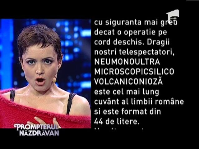Echipa I, proba "Prompterul nazdravan"