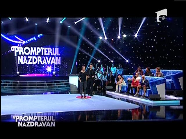 Echipa II, proba "Prompterul nazdravan"