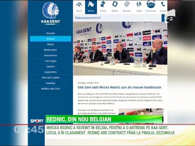 Mircea Rednic este noul antrenor al formatiei belgiene KAA Gent