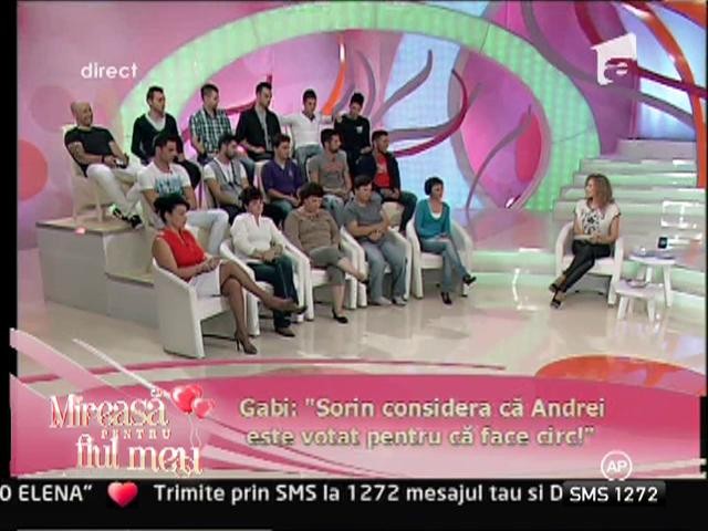 Sorin a fost acuzat de Gabi ca il imita pe Andrei si il invidiaza!