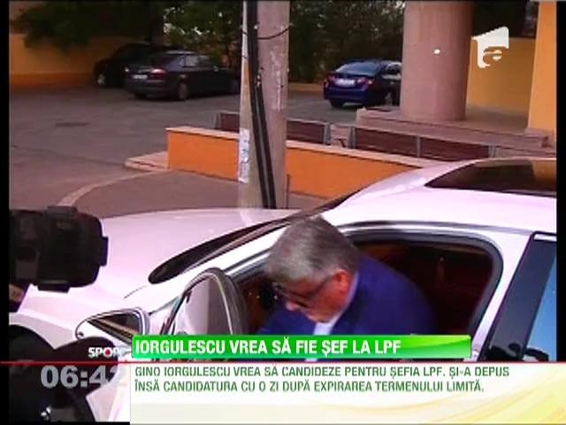 Gino Iorgulescu vrea sa fie sef la LPF
