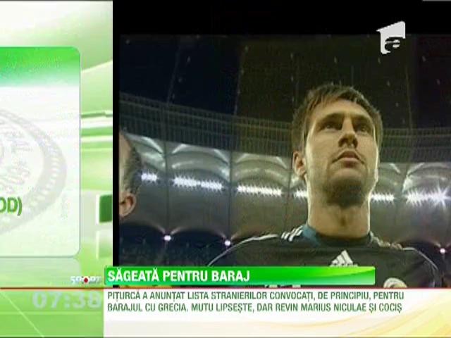 Victor Piturca a stabilit lista stranierilor pentru barajul cu Grecia