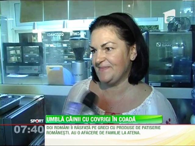 Doi rom&acirc;ni &icirc;i răsfaţă pe greci cu preparate rom&acirc;neşti! Au o patiserie &icirc;n capitala Greciei