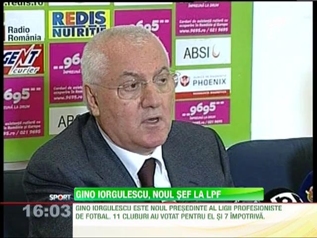 Gino Iorgulescu este noul preşedinte al Ligii Profesioniste de Fotbal