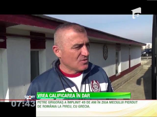 Petre Grigoraş a &icirc;mplinit 49 de ani &icirc;n ziua &icirc;n care naţionala a pierdut cu Grecia