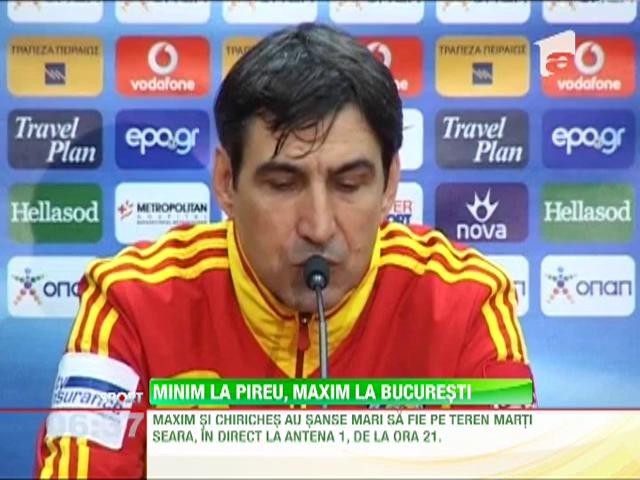 Chiricheş şi Maxim vor fi titulari &icirc;n returul cu Grecia