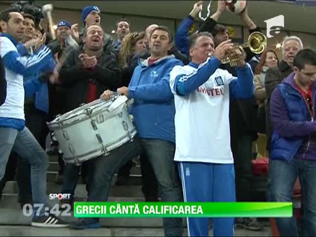 Fanii greci sunt gata s fac spectacol