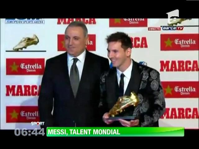 Messi, &icirc;n costum &icirc;nflorat la gala de decernare a Ghetei de Aur