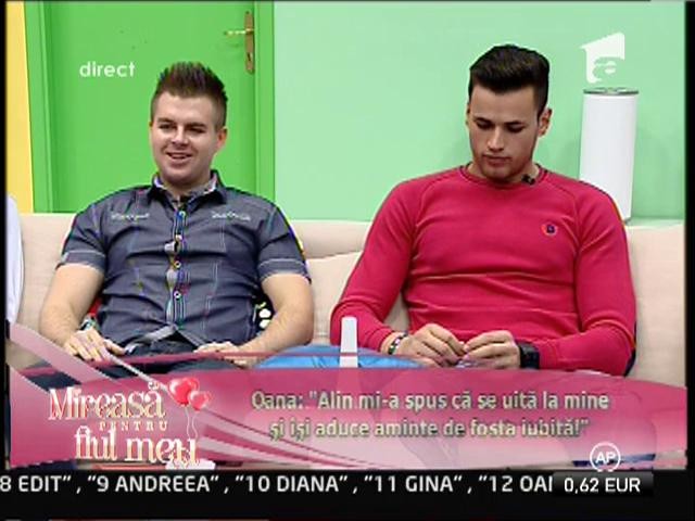 Oana: "Alin mi-a spus că se uită la mine şi îşi aduce aminte de fosta iubită!"