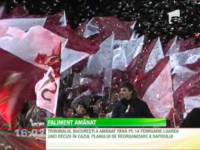 Tribunalul Bucureşti nu a băgat Rapidul &icirc;n faliment
