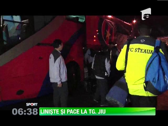 Steaua a ajuns la T&acirc;rgu-Jiu &icirc;ntr-un anonimat total