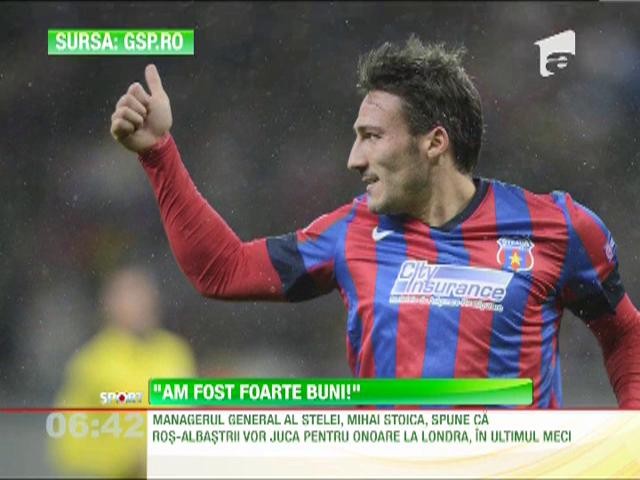 Mihai Stoica: "Am făcut cel mai bun joc din acest sezon"