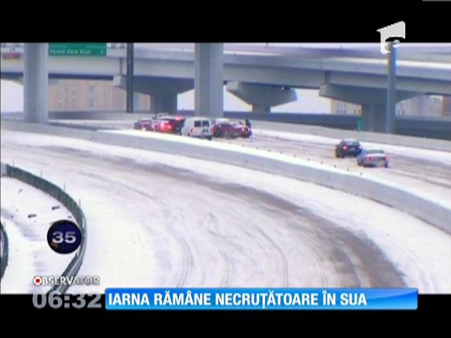 Ninsoarea şi viscolul au paralizat mai multe state din SUA