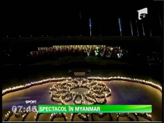 Spectacol grandios &icirc;n Myanmar, la deschiderea Jocurilor Asiei de Sud-Est