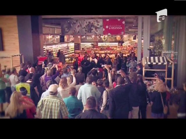SPECIAL! Omagiu inedit pentru Nelson Mandela: flashmob intr-un magazin alimentar