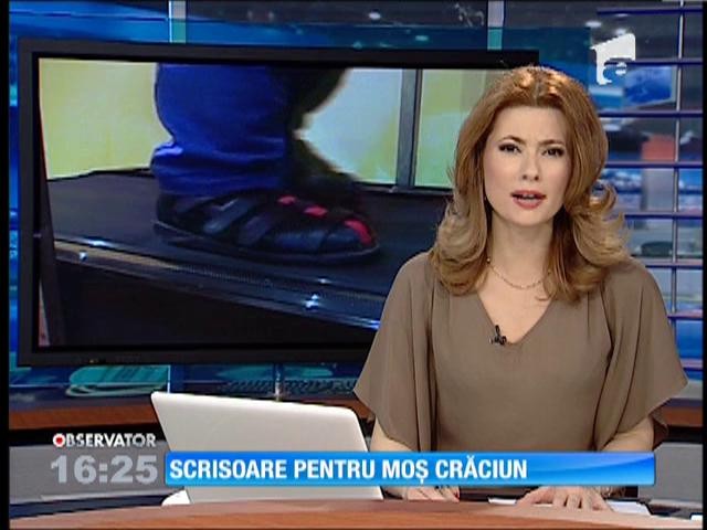 EMOȚIONANT! Eolina i-a scris cu fruntea o scrisoare lui Moş Crăciun!