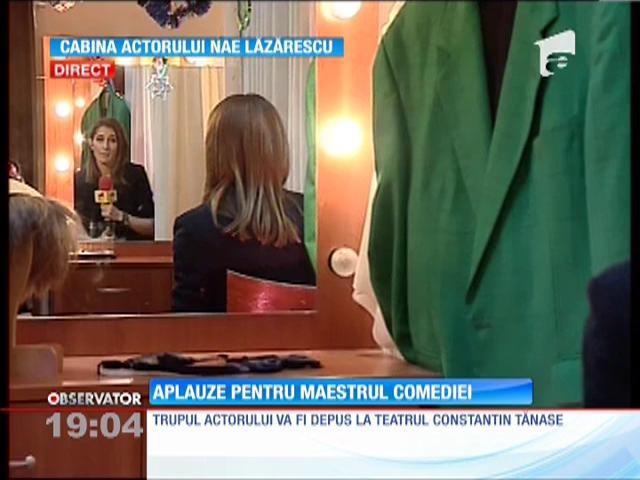 EXCLUSIV! Imagini din cabina de teatru a actorului Nae Lăzărescu