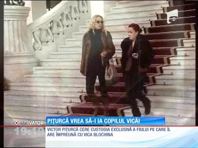 Victor Piţurcă atacă din nou! Vrea să-i ia copilul Vicăi Blochina
