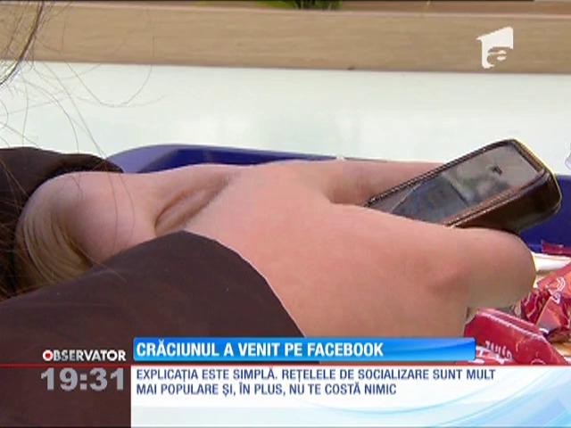SMS-urile de Crăciun au fost &icirc;nlocuite cu postari pe Facebook