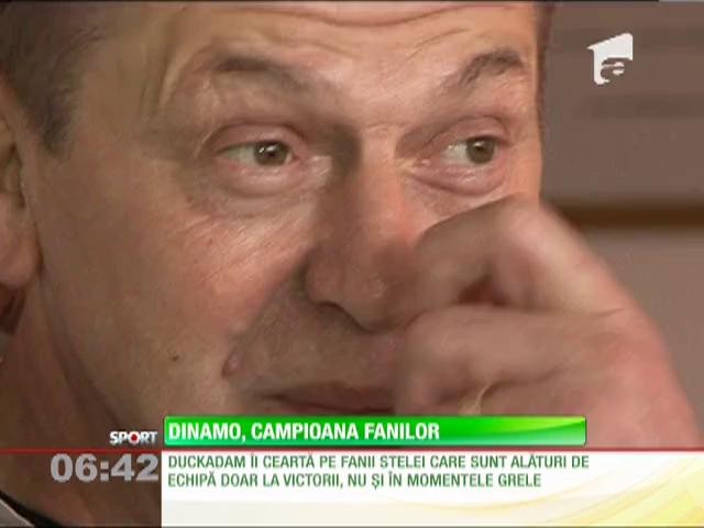 Dinamo a avut cei mai mulți suporteri la meciurile de pe teren propriu