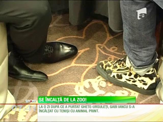 Gabi Iancu, încălţări cu animal print