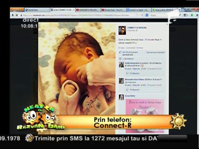 Connect-R, un tătic fericit: &rdquo;Am pl&acirc;ns ca un prost c&acirc;nd am aflat că am o fetiță!&rdquo;