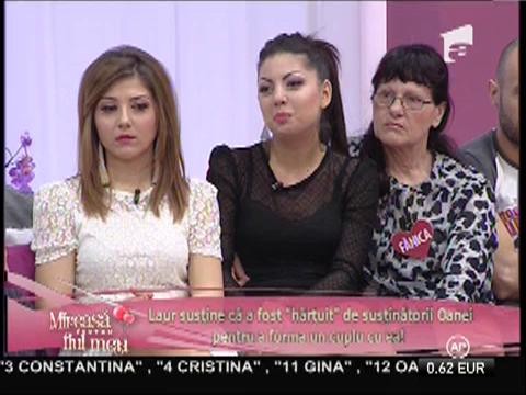 Laur susţine că Oana a avut un comportament agresiv faţă de el