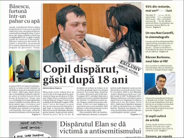 Copil dispărut, găsit după 18 ani